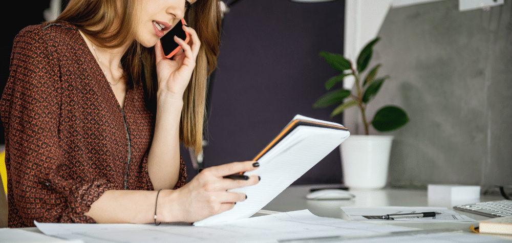 A Woman researching about her eligibility for the SME Recovery Loan Extension